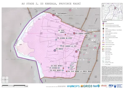 Microplanning: Stade-2, Kanzala, Tshikapa, Kasai, COD (2024)