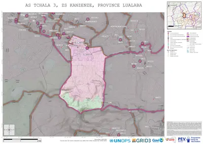 Microplanning: Tchala-3, Kanzenze, Kolwezi, Lualaba, COD (2025)