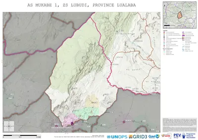 Microplanning: Mukabe-1, Lubudi, Kolwezi, Lualaba, COD (2025)