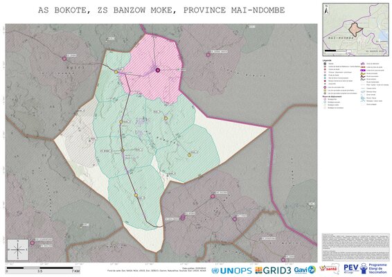 Microplanning: Bokote, Banzow-Moke, Inongo, Mai-Ndombe, COD (2025)