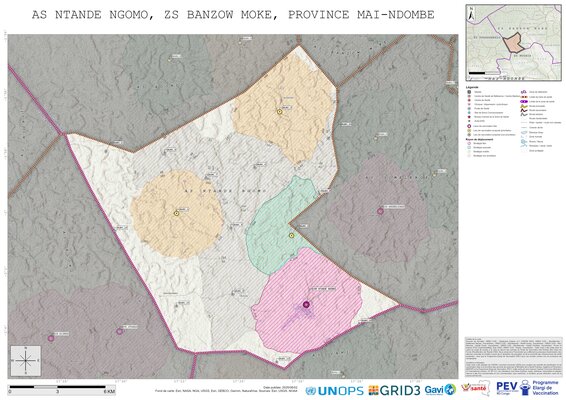 Microplanning: Ntande-Ngomo, Banzow-Moke, Inongo, Mai-Ndombe, COD (2025)
