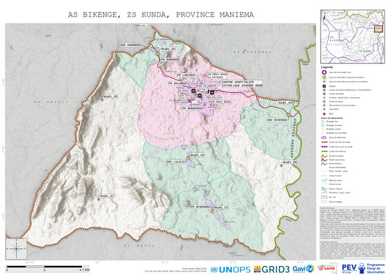 Microplanning: Bikenge, Kunda, Kasongo, Maniema, COD (2024)