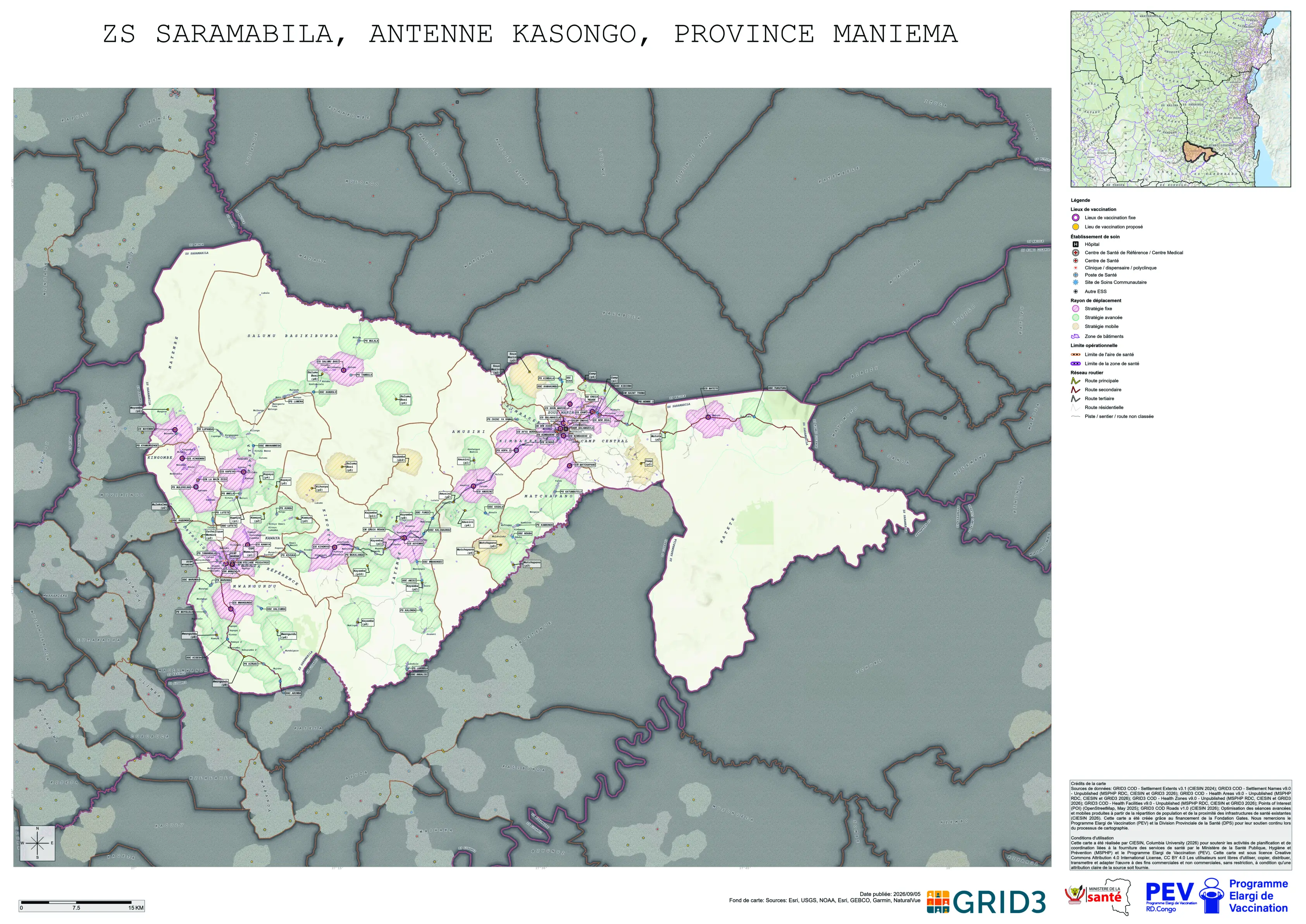 Microplanning: Saramabila, Kasongo, Maniema, COD (2026)