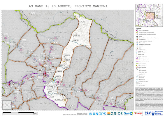 Microplanning: Kawe-1, Lubutu, Kindu, Maniema, COD (2024)