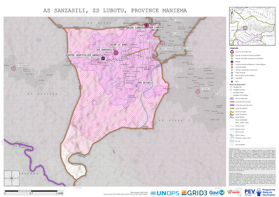 Microplanning: Sanzasili, Lubutu, Kindu, Maniema, COD (2024)