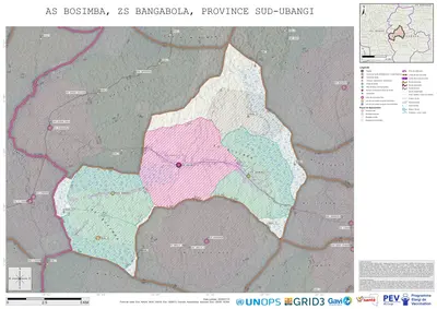 Microplanning: Bosimba, Bangabola, Gemena, Sud-Ubangi, COD (2025)