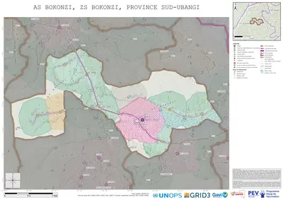 Microplanning: Bokonzi, Bokonzi, Gemena, Sud-Ubangi, COD (2025)