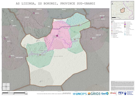 Microplanning: Lizinga, Bokonzi, Gemena, Sud-Ubangi, COD (2025)