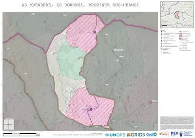 Microplanning: Mbendere, Bokonzi, Gemena, Sud-Ubangi, COD (2025)