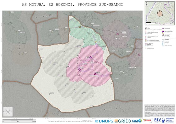 Microplanning: Motuba, Bokonzi, Gemena, Sud-Ubangi, COD (2025)