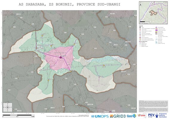 Microplanning: Sabasaba, Bokonzi, Gemena, Sud-Ubangi, COD (2025)