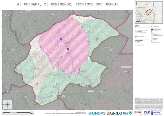 Microplanning: Bondama, Bominenge, Gemena, Sud-Ubangi, COD (2025)
