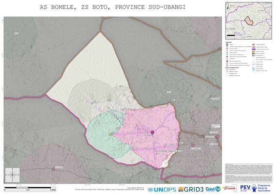 Microplanning: Bomele, Boto, Gemena, Sud-Ubangi, COD (2025)