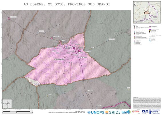 Microplanning: Bozene, Boto, Gemena, Sud-Ubangi, COD (2025)