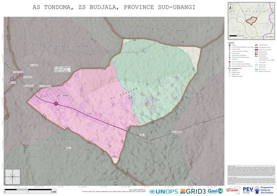 Microplanning: Tondoma, Budjala, Gemena, Sud-Ubangi, COD (2025)
