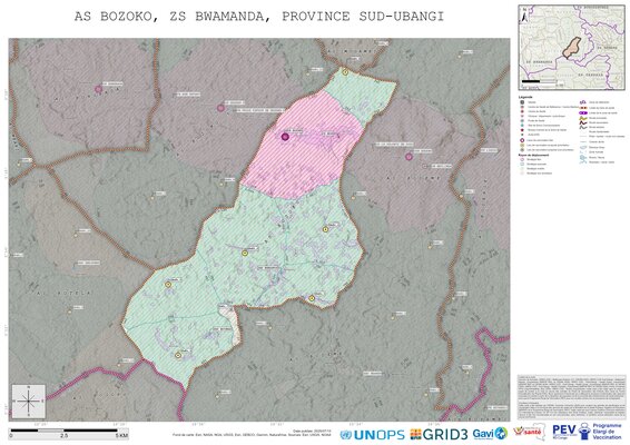 Microplanning: Bozoko, Bwamanda, Gemena, Sud-Ubangi, COD (2025)