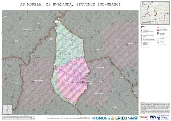 Microplanning: Mopela, Bwamanda, Gemena, Sud-Ubangi, COD (2025)