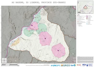 Microplanning: Bazene, Libenge, Gemena, Sud-Ubangi, COD (2025)