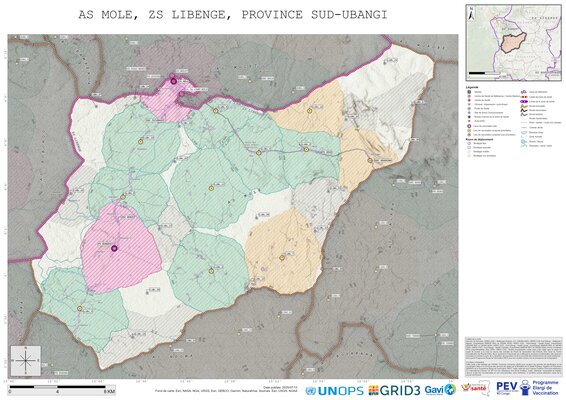 Microplanning: Mole, Libenge, Gemena, Sud-Ubangi, COD (2025)