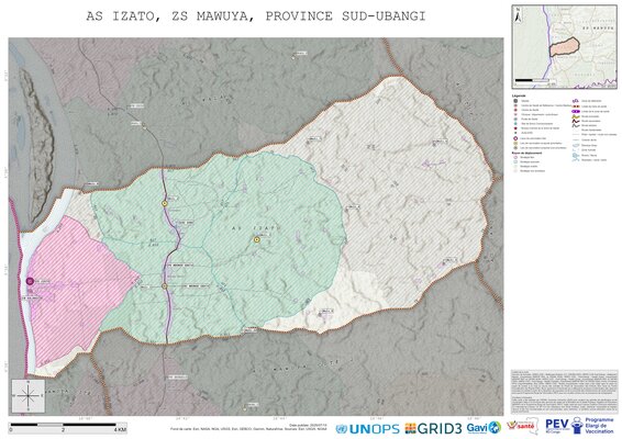 Microplanning: Izato, Mawuya, Gemena, Sud-Ubangi, COD (2025)