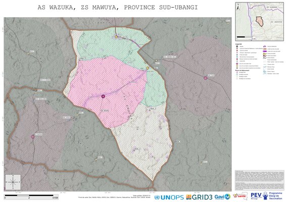 Microplanning: Wazuka, Mawuya, Gemena, Sud-Ubangi, COD (2025)