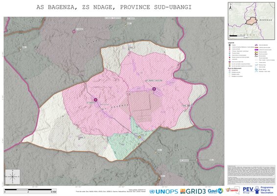 Microplanning: Bagenza, Ndage, Gemena, Sud-Ubangi, COD (2025)