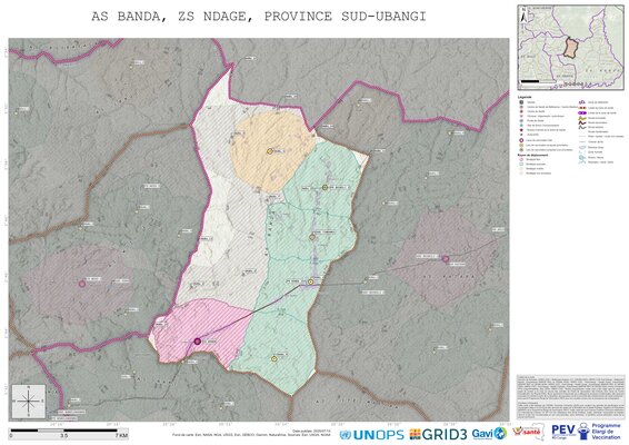 Microplanning: Banda, Ndage, Gemena, Sud-Ubangi, COD (2025)