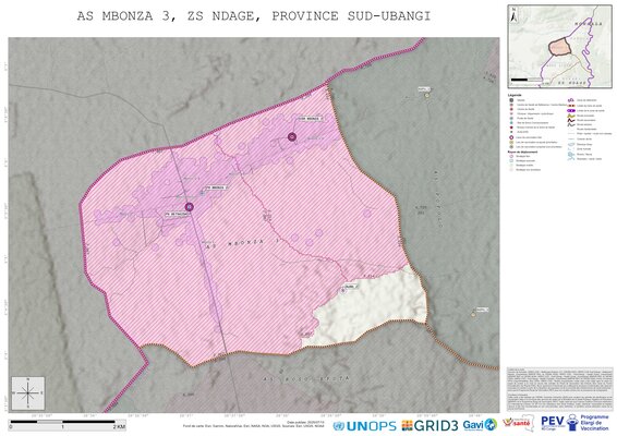 Microplanning: Mbonza-3, Ndage, Gemena, Sud-Ubangi, COD (2025)