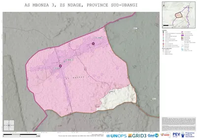 Microplanning: Mbonza-3, Ndage, Gemena, Sud-Ubangi, COD (2025)