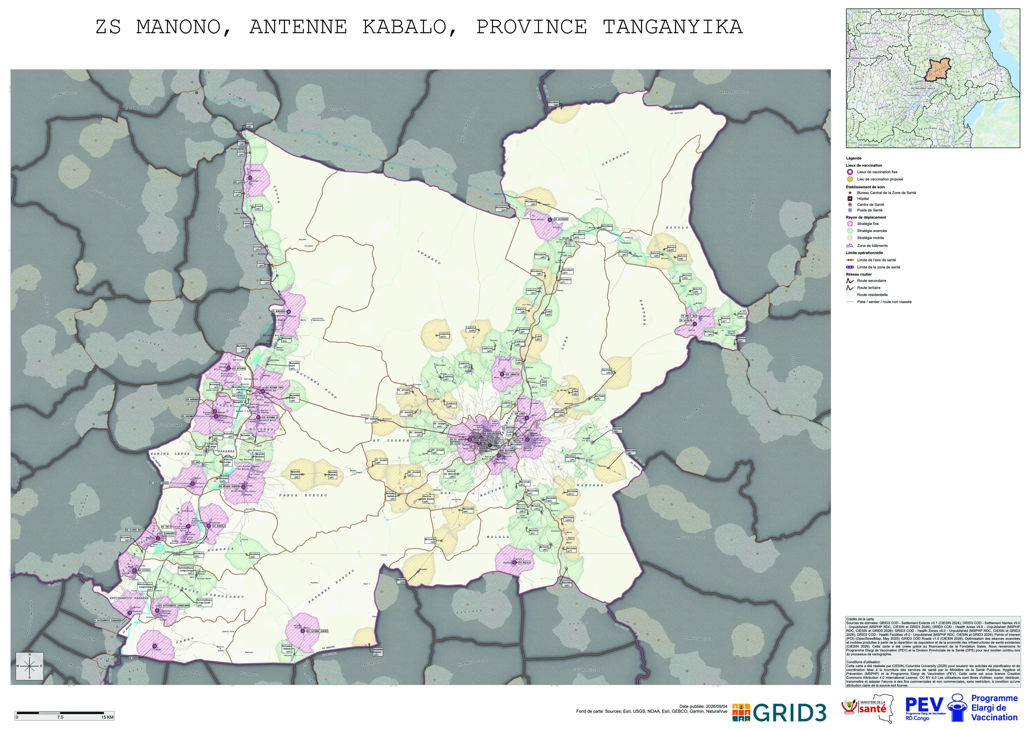Microplanning: Manono, Kabalo, Tanganyika, COD (2026)