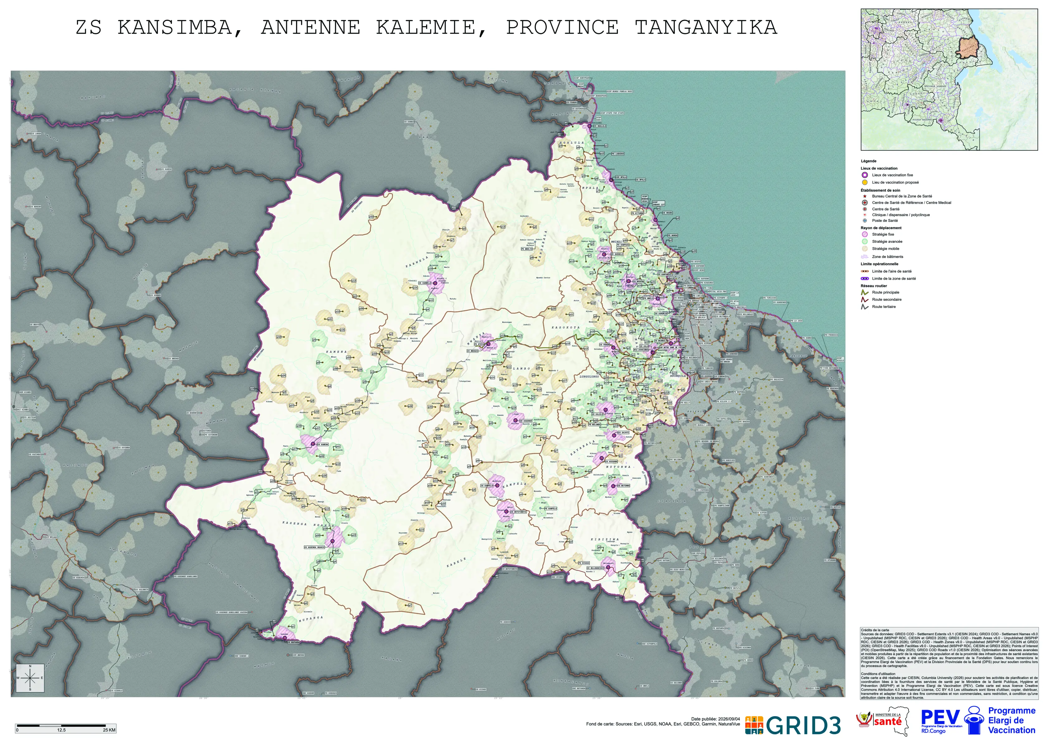 Microplanning: Kansimba, Kalemie, Tanganyika, COD (2026)