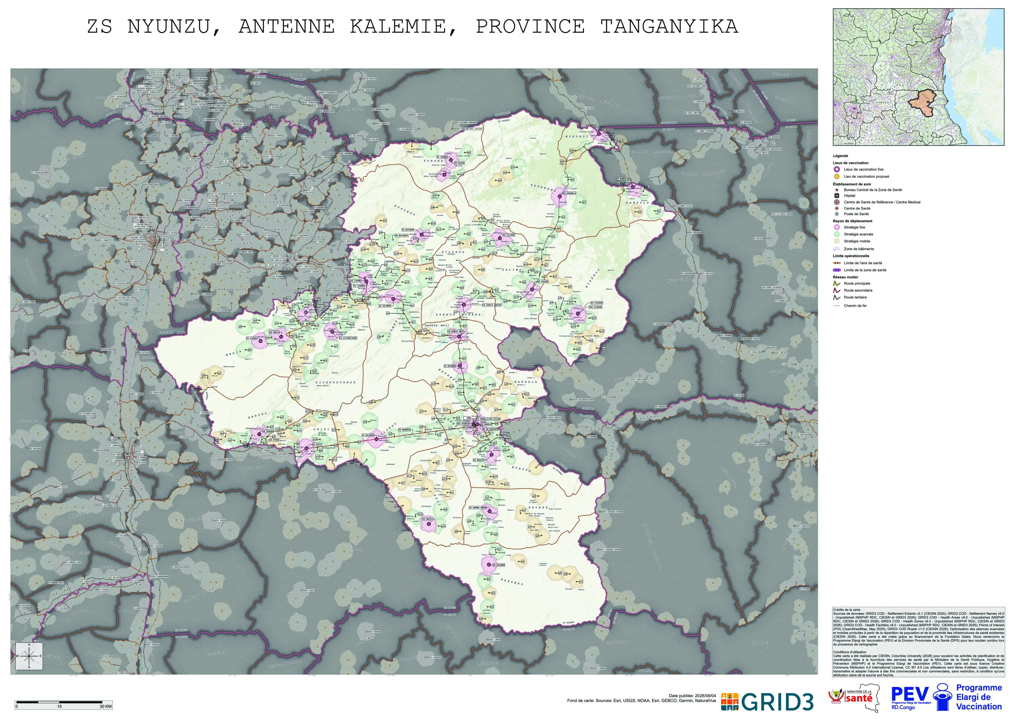 Microplanning: Nyunzu, Kalemie, Tanganyika, COD (2026)