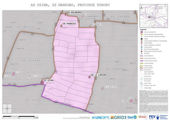 Microplanning: Uzima, Mangobo, Kisangani, Tshopo, COD (2024)
