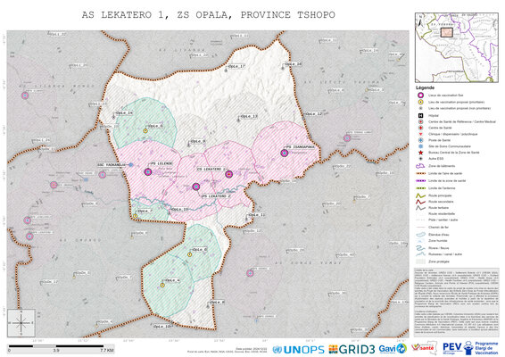 Microplanning: Lekatero-1, Opala, Kisangani, Tshopo, COD (2024)