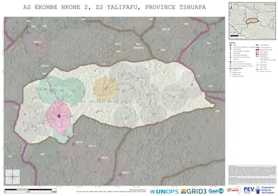 Microplanning: Ekombe-Nkone-2, Yalifafu, Boende, Tshuapa, COD (2025)